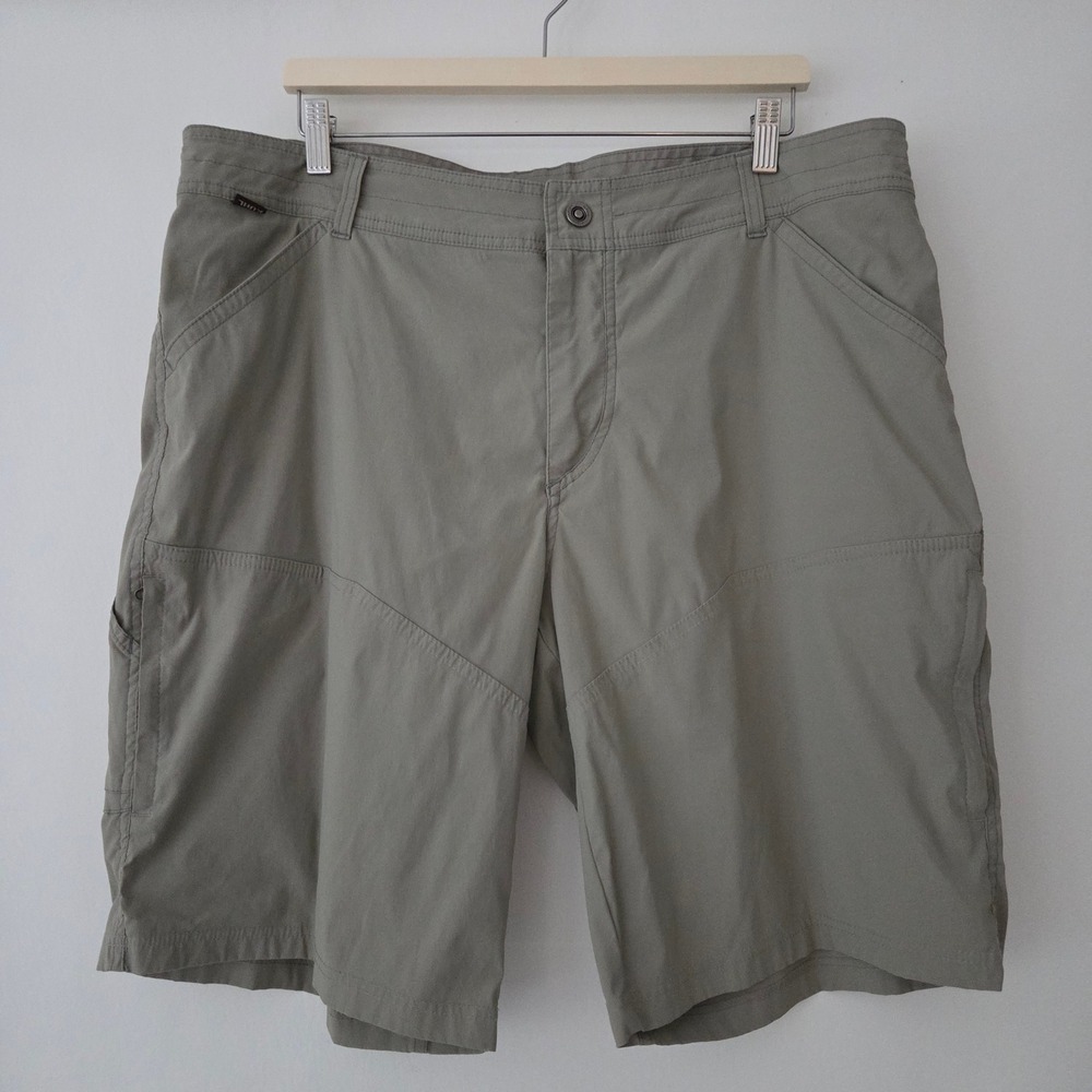 KUHL Hiking Shorts Sage Green Nylon Stretch Outdoor Mens 40